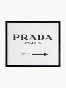 Oprawiony druk cyfrowy Prada Marfa