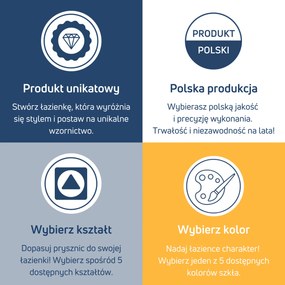 Ścianka prysznicowa WALK IN artystyczna falista prostokątna 8 mm Arte Fusion Onda Classic MASSI | Różne rozmiary