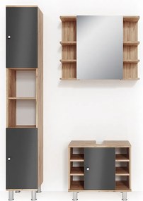 Zestaw mebli łazienkowych dąb 60x32x54 fynn