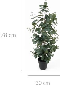 Sztuczny eukaliptus w doniczce EDEN, 78 cm