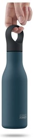 Ciemnoniebieska podróżna butelka ze stali nierdzewnej 500 ml Loop – Joseph Joseph