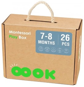 Tooky toy box pudełko xxl montessori edukacyjne 6w1 sensoryczne 7-8 mies