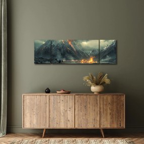 Obraz - Erupcja wulkanu (170x50 cm)