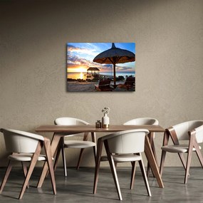 Obraz - Zachód słońca na Mauritiusie (70x50 cm)