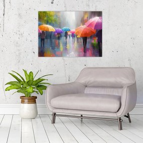 Obraz na szkle - Deszczowy dzień (70x50 cm)