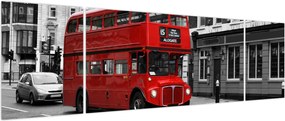 Obraz - Londyn z autobusem (170x50 cm)