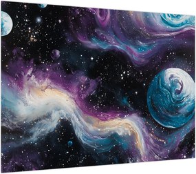 Obraz - Malowany wszechświat (70x50 cm)