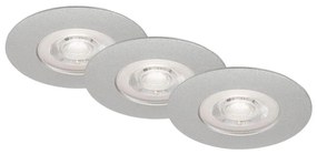 Briloner - ZESTAW 3x LED Ściemnialne oświetlenie łazienkowe LED/4,9W/230V IP44