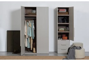 Szara szafa modułowa 55x210 cm Rens – WOOOD
