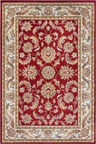 Dywan Luxor Perski Florystyczny czerwono - kremowy 140 cm x 200 cm