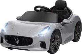 AIYAPLAY 12V Elektryczne Auto dla Dzieci, Pojazd dla Dzieci z Oświetleniem LED, Muzyką, Klaksonem, dla Dzieci 3-5 Lat, Szary