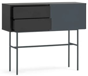 Czarno-antracytowa konsola 35x110 cm Nube – Teulat