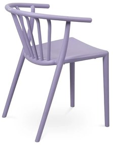Lawendowe plastikowe krzesło ogrodowe Capri – Bonami Essentials