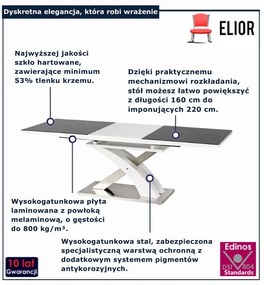 Stół Czarny Rozkładany K4-C65