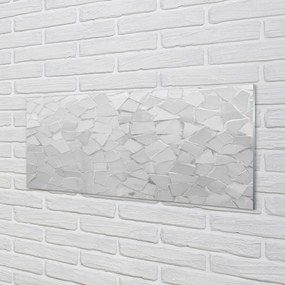 Szklany Panel Szare Formy Geometryczne