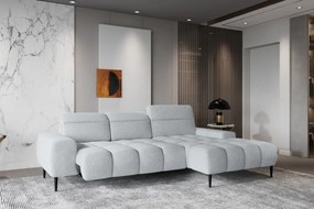 Narożnik GIANO S układ L Prawostronny z elektryczną regulacją siedziska w ktaninie AUSTIN 17 WERSAL