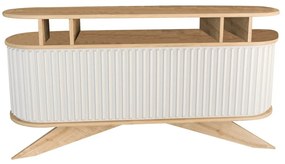 Stolik pomocniczy Stor Oak and White