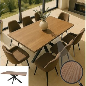 Stół do jadalni MCW-O55,  Wygląd orzechowy