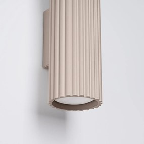 Kinkiet KARBON 30 taupe ryflowany SOLLUX  LIGHTING