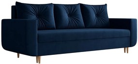 Granatowa tapicerowana sofa z funkcją spania  F6-Z25