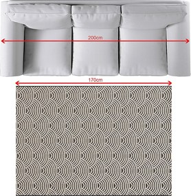Dywan Jersey Home beige/black 120x170cm