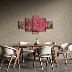 Obraz kwitnących drzew (125x70 cm)