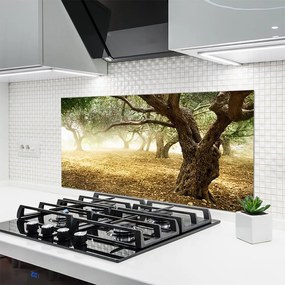 Panel nad blat kuchenny Samotne Drzewo Na Polanie