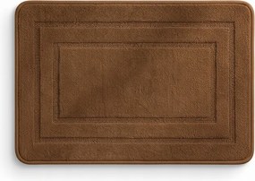 Dywanik Łazienkowy Brązowy 40x60 cm Dekoracyjny Gumowy Spód Antypoślizgowy