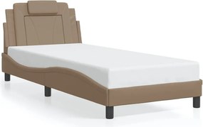 Łóżko jednoosobowe z oświetleniem led cappuccino 90x200 C0-H51
