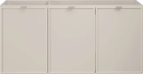 Trzydrzwiowa szafka łazienkowa Bella 120 cm, kaszmir