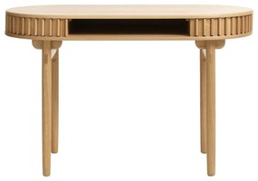 Biurko w dekorze dębu 60x120 cm Carno – Unique Furniture