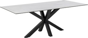 Biały stół z ceramicznym blatem Heaven 200x100