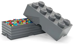 Ciemnoszary dziecięcy pojemnik LEGO® Rectangle