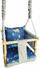 Kubełkowa huśtawka dla dzieci 6 wzorów A6-H95