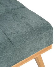 Turkusowa rozkładana sofa z tkaniny szenilowej 178 cm – Ixia