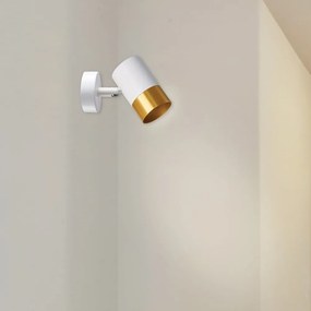 Kinkiet w biało-złotym kolorze Tobi – Candellux Lighting