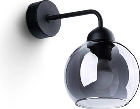 Czarny kinkiet ø 15 cm Grande – Sollux