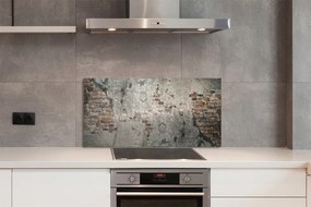 Szklany Panel Ściana z Cegły i Kamienia