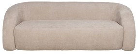 Beżowa sofa z tkaniny szenilowej 200 cm Minimal – Ixia