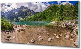 Foto obraz szklany Jezioro w górach