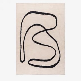 Dywan Prostokątny 205x310 Cm Z Bawełny Kloud Kremowa - Sklum