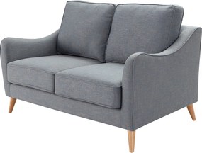 Sofa Venuste denim blue/brown 2-os.