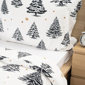 4Home Pościel mikroflanela Frosted Trees, 140 x 220 cm, 70 x 90 cm, 140 x 220 cm, 70 x 90 cm