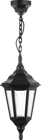 Lampa sufitowa CLIC CLAC 6 w stylu klasycznym - wys. 73 cm - E27 42W - poliamid - ip44 - czarny