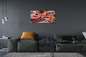 Obraz canvas na ścianę Romantyczny Wieczór z Różami