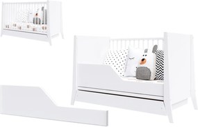 Barierka do łóżeczka 120/60 tapczanik sofka - biała