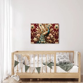 Obraz – Elegancki paw (70x50 cm)