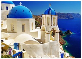 Obraz - Santorini, Grecja (70x50 cm)