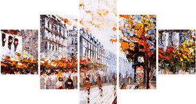 Obraz - Życie w mieście (125x70 cm)