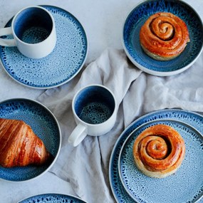 Mäser Zestaw naczyń stołowych 16 szt. MALEA – niebieski